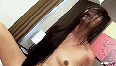 Experience a thrilling no condom adventure on a Thailand holiday with a skinny Thai girl. A big dick tourist enjoys soap massage and intense quickie action in the bathroom.