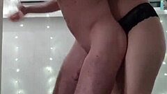 Curvy Mistress Enjoys Licking And Fucking Stepbrothers Ass In Steamy Kitchen Encounter