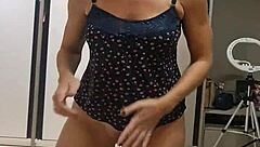 hey check out this homemade clip with a cute shaved blonde milf getting passionate