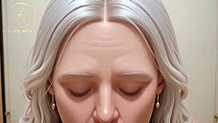 hey, check out this hot gilf giving a pov blowjob in the changing room