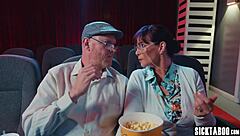 Cinema Time And Teen Athena Faris Moaned During Movie While Riding Boyfriends Cock!