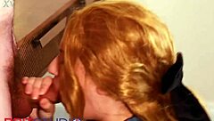 British Redhead Student Nurse Sucks A Patients Cock For Cumshot
