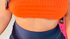 inviting hot young babe over for movie leads to pounding her pussy and cumming on slutty face