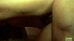 dick starved redhead milf rides cowgirl on husband then bends over doggystyle for facial cum in mouth