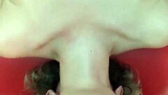 She casually took it all deep in her throat during that intense inverted session.