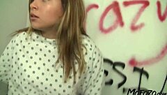 MOFOZO COM - Brunette Patient SWALLOWS Cum In Glory Hole! Oh Yeah!