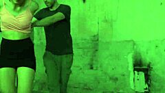 flogged euro submissive gets bound in garage for choking gagging humiliation with toys