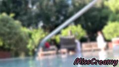 Flashing Dick In Public Pool Leads To Risky Outdoor Fuck