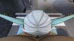 why are we having rough roblox sex with this hot demon big tits babe?