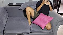 I feel so excited waking up alone with my latina friend for sex and cum inside her