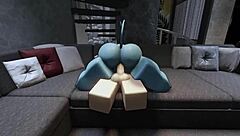 why are we having rough roblox sex with this hot demon big tits babe?