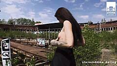 Lullu Gun sucks dick and gets boned by porn stud in abandoned railway area with cumshot pov full scene