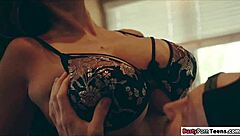 Ava giving her guy an amazing tit fuck with that monster cock!