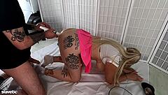 Hey, check out this drunk slave getting an enema and squirting everywhere 😈🍑