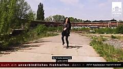 Lullu Gun sucks dick and gets boned by porn stud in abandoned railway area with cumshot pov full scene