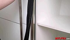 The luxurious redhead milf lounges in fishnets, then rides into a passionate anal encounter, feeling every intense thrust.