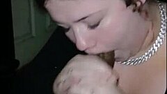 Sexy young brunette sucks massive black cock and receives huge facial cumshot in amateur homemade video