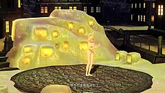 Kagamine Rin Snowman Project Diva Nude Mod Featuring Big Ass and Tits in Full Exposure