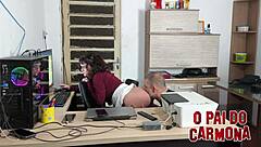 suggestive brazilian big ass domination with double fetish action from mature guys