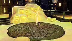 Kagamine Rin Snowman Project Diva Nude Mod Featuring Big Ass and Tits in Full Exposure