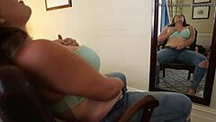 chesty kimberlee enjoys solo toy play reaching climax with shaved body