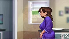 Oh Yeah! Mature Jerks My Throbbing Cock In Summertimesaga E1 51