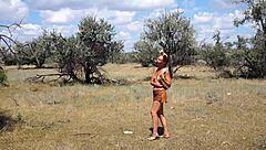 Who knew this shy aboriginal could dance so wildly in costume!