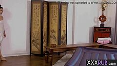 Teen Mia Moore Rides Huge Black Cock After Nuru Massage