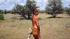 Who knew this shy aboriginal could dance so wildly in costume!