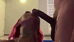 Hey, loving this intense dick sucking session at the pool with deepthroat action