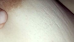 Oh, look at this brunette with milk coming from her nipples