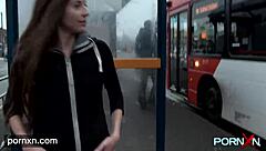 Horny Skinny Leyla Flashing In Public