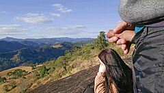 hey tourist, check out my big cock on this mountain trail, wanna ride it rough outdoors?