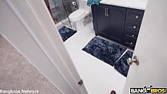 She was too tight, her small tits and hairy pussy making the creampie feel so intense and emotional in that black brunette beaver blowjob POV.