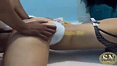 I bust sexy Indian girlfriend's big ass hard after wild party pounding!