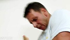 hey, big ass and big boobs brunette milf fucked doggy style with cum on butt!