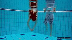 oh those two hot lesbians in the pool make me feel so aroused and passionate