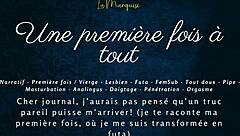 Oh My God, It's My First Time with Everything - French Audio Futa Porn!