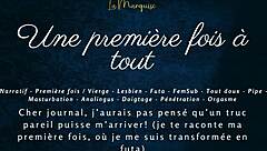 Oh My God, It's My First Time with Everything - French Audio Futa Porn!