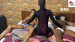 check out this real amateur threesome with hot group action 😍🔥