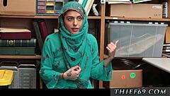 Hijab-wearing Arab TEEN caught STEALING by police woman