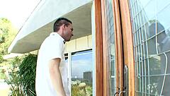 Kimberly Faith the girl next door takes big cock deep in doggystyle with cumshot