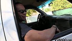 fat amateur enjoys a big facial in vintage scene