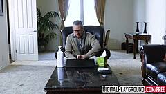 I feel so turned on watching April Snow and Marcus London in this hardcore amateur anal scene with cum dripping from her pussy in the snow.
