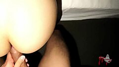 Pov of intriguing Latina witch in costume sucking and riding cock on Halloween night homemade