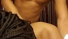 an ebony babe got fucked rough and nasty with big black cock in a hotel room quickie. cumshot and facial followed the passionate action.