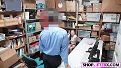 crime never pays when burglar punishes hot teen shoplifter hard