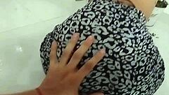 colombian maid bends over for deep vagina penetration