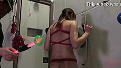 rebecca vanguard bound and toyed roughly in hardcore bdsm anal session