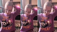 asmr hair brushing lollipop sounds in headphones